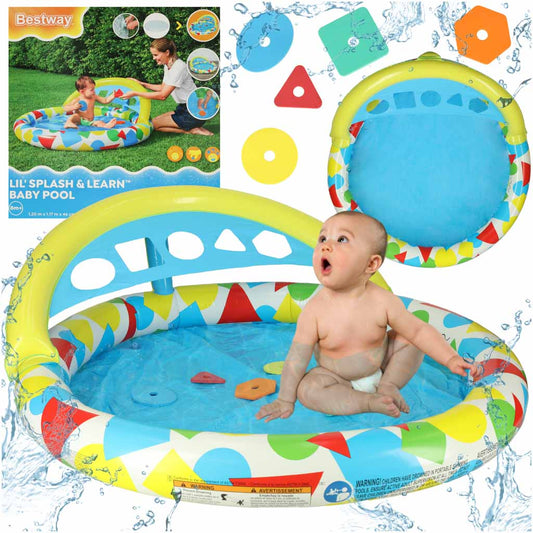 Piscină Gonflabilă pentru Bebeluși cu Saltea de Joacă Bestway, 120cm, 8 luni+