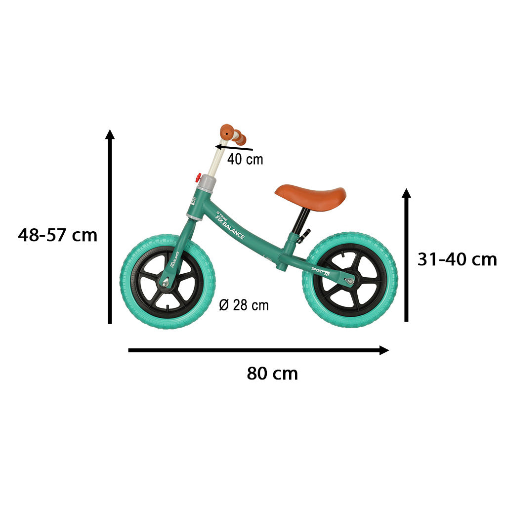 Bicicletă de Echilibru Trike Fix Balance, Turcoaz