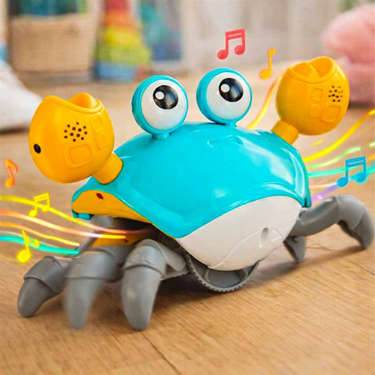 Jucărie Interactivă Crab cu Senzori de Mișcare și Muzică (Verde)