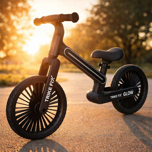 Bicicletă de echilibru Trike Fix Glow cu cadru iluminat LED