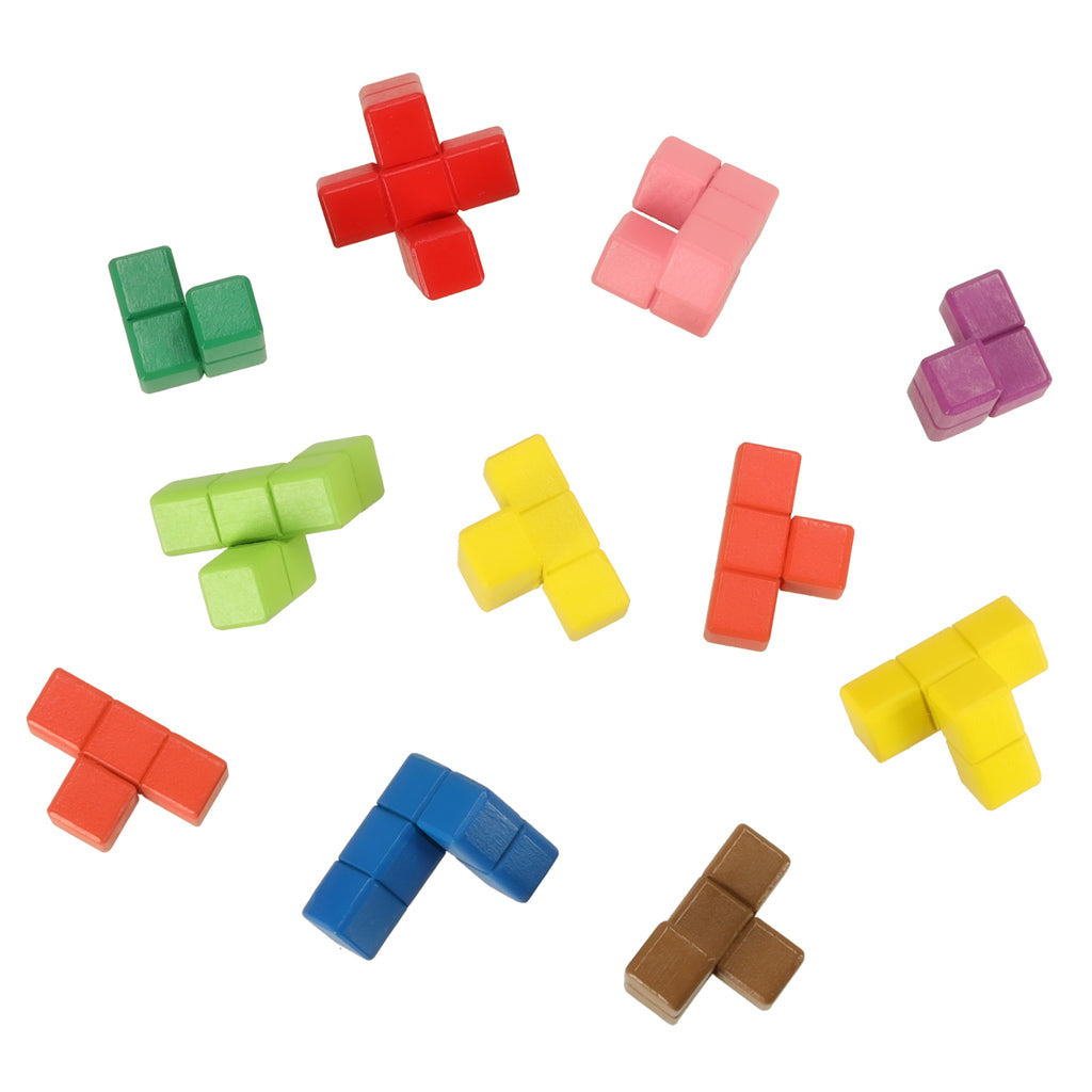Puzzle Educativ din Lemn Montessori "Turnul Inteligent"