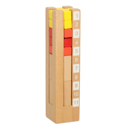 Puzzle Educativ din Lemn Montessori "Turnul Inteligent"