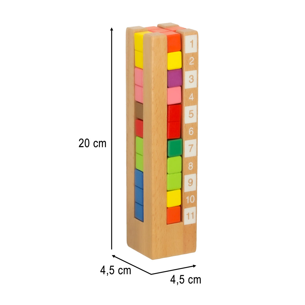 Puzzle Educativ din Lemn Montessori "Turnul Inteligent"
