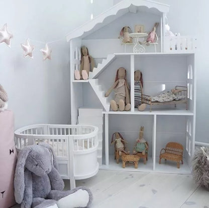 LULILO Raft Bibliotecă Căsuță pentru Jucării și Cărți 2-în-1 CALLA 116cm XXL