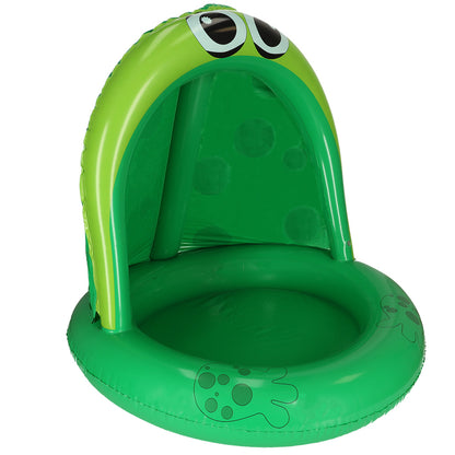Piscină Gonflabilă pentru Copii cu Copertină, Model Broască, 101cm