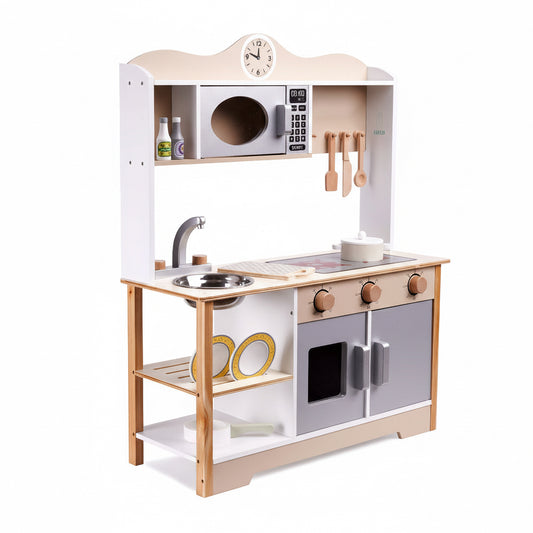 Bucătărie din lemn pentru copii Lulilo MDF Kuketo cu accesorii incluse