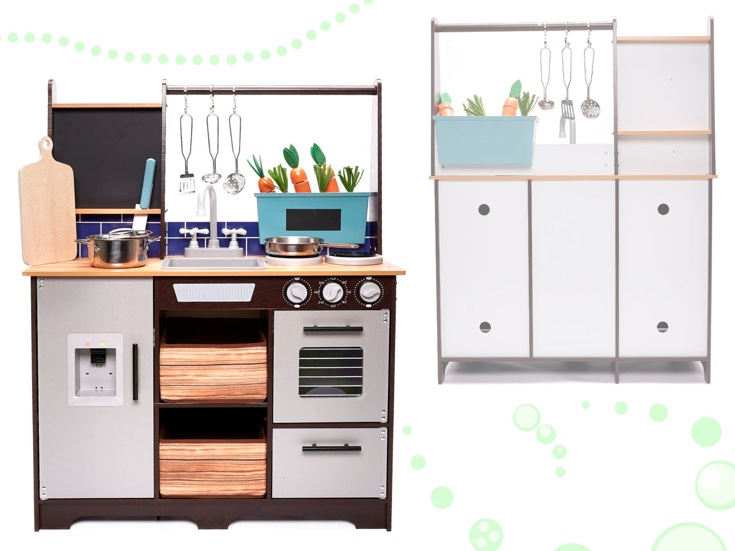 Bucătărie de joacă pentru copii din MDF cu accesorii LOFT XXL 96cm