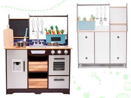 Bucătărie de joacă pentru copii din MDF cu accesorii LOFT XXL 96cm