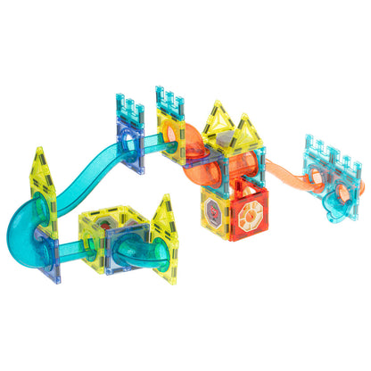 Set de Construcție cu Piese Magnetice și Traseu Luminos (75 piese)