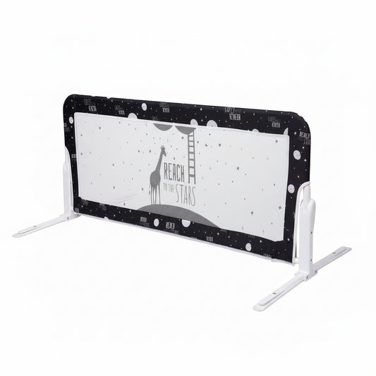 Barieră de Protecție Rabatabilă pentru Pat, Siguranță Copii, 150 cm, Negru