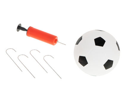 Set Poartă de Fotbal pentru Copii (156 cm) cu Plasă, Panou cu Ținte de Precizie și Minge Incluse