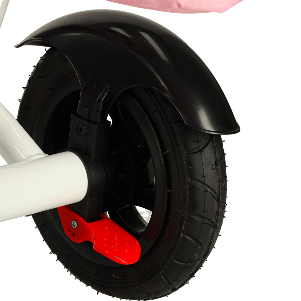 Tricicletă 3 în 1 Trike Fix V3 cu copertină, scaun rotativ și mâner de ghidaj, Roz