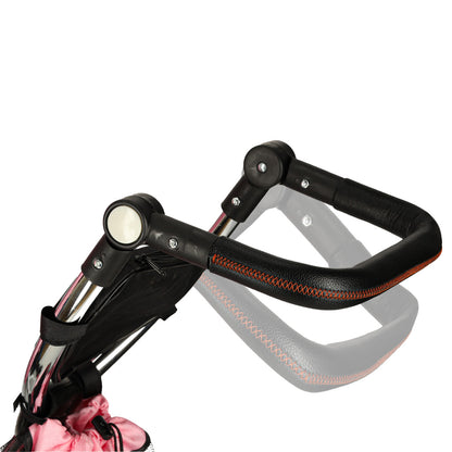 Tricicletă 3 în 1 Trike Fix V3 cu copertină, scaun rotativ și mâner de ghidaj, Roz