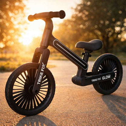 Bicicletă de echilibru Trike Fix Glow cu cadru iluminat LED