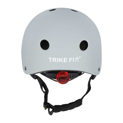 Cască de Bicicletă pentru Copii Trike Fix cu LED, Reglabilă, M 55-58cm, Gri Închis