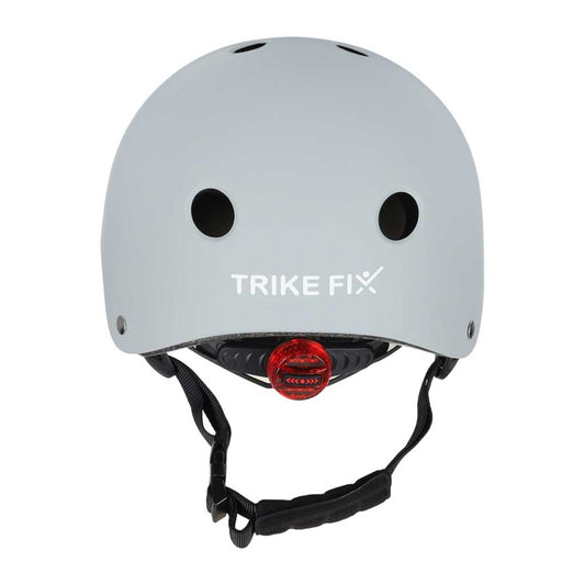 Cască de Bicicletă pentru Copii Trike Fix cu LED, Reglabilă, M 55-58cm, Gri Închis